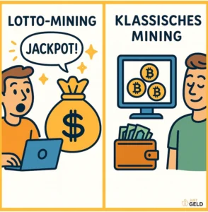 Lotto-Mining Jackpot vs. klassisches Mining mit stabilen Bitcoin-Auszahlungen - just-geld.de